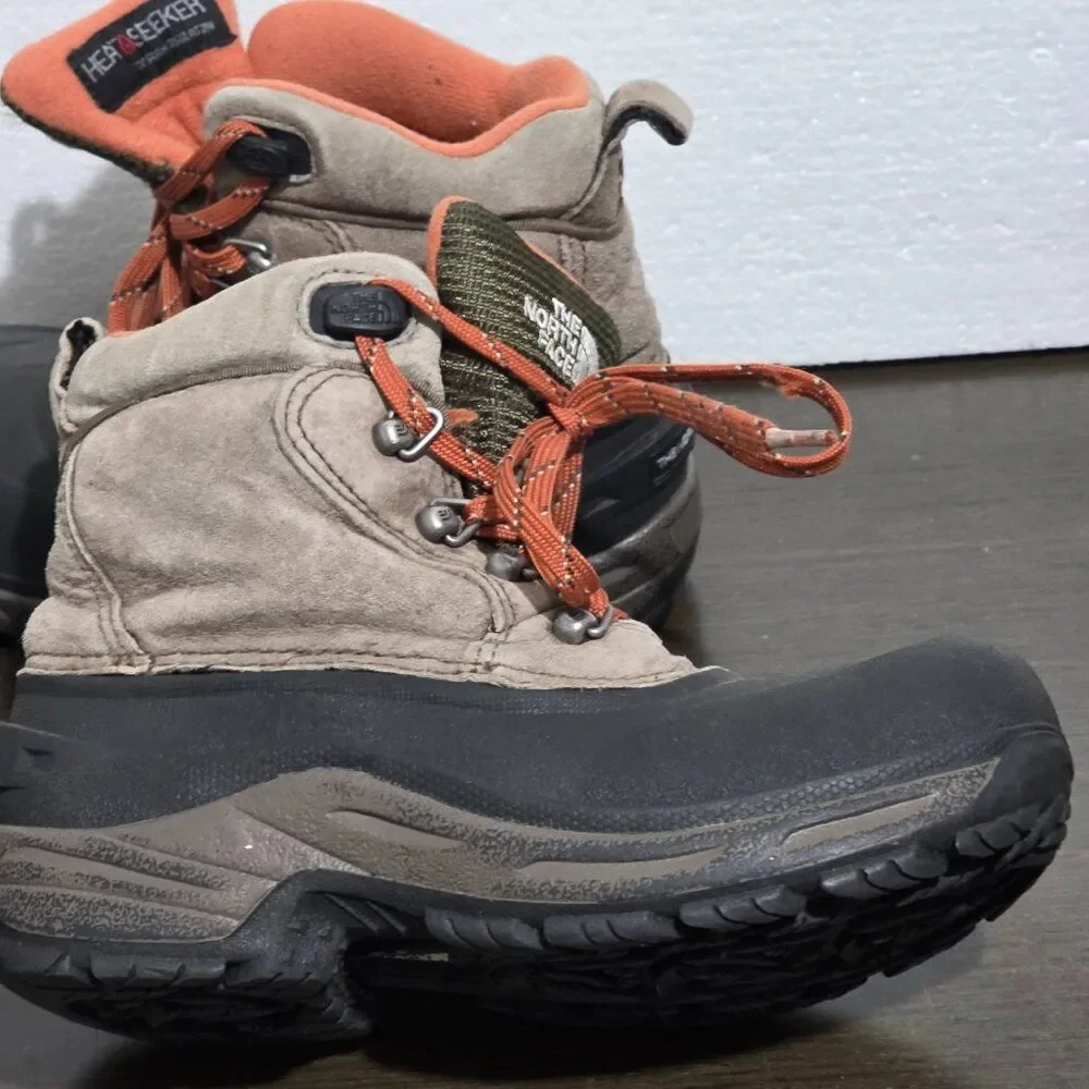 The North Face Waterproof Heat Seeker 200 Gram Insulated Beige Boots Kids 2